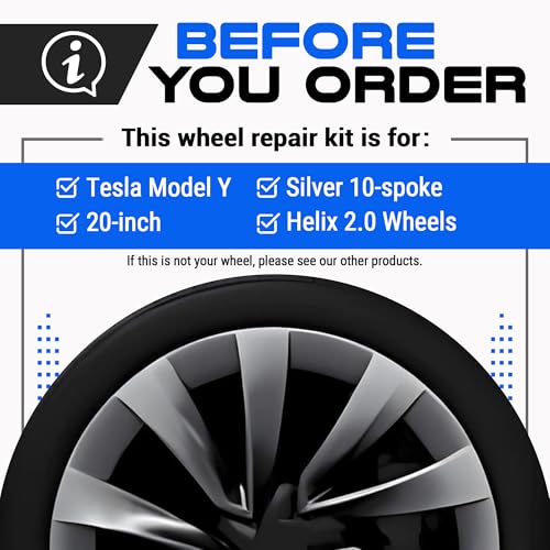 Premium Tesla Wheel Curb Rash Repair Kit for Model Y 20