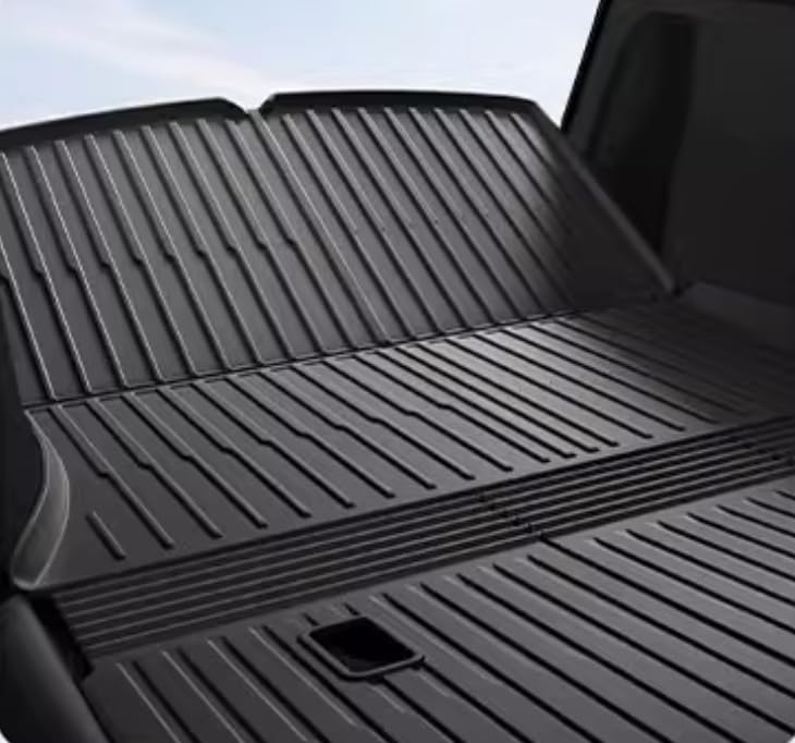 Compatible with 2026 Tesla Model Y L 6 Seater Floor Mats 3 Row TPE & Trunk Mat & Back Seat Cover & Frunk Liner & Rear Lower