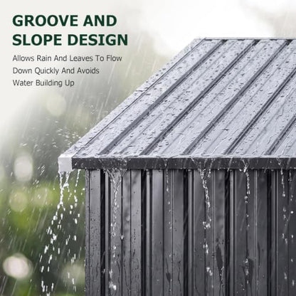 8'x10' Lean to Shed Metal Storage Shed with Floor