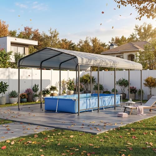 10x20 FT Heavy Duty Metal Carport