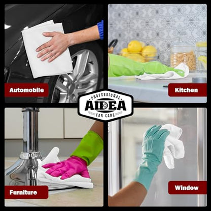White Microfiber Cleaning Cloth 5PK (5 Count)