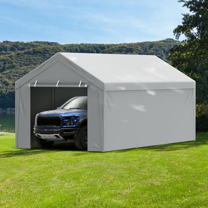 Carport Replacement Canopy Cover Top + Side Wall 12 x 20 ft