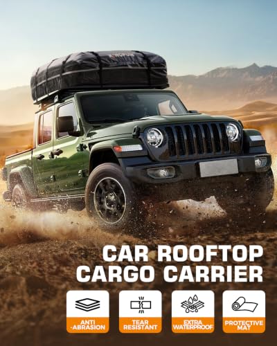 Rooftop Cargo Carrier Bag 20 Cu Ft Waterproof Car Roof Bag