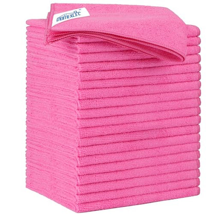Microfiber Cleaning Cloth 20 Pack 11.5 x 11.5 Inch Microfiber Towels for Cars Ultra Absorbent Cleaning Rags Lint Free Cleaning Towels for Household Kitchen (20 Count)