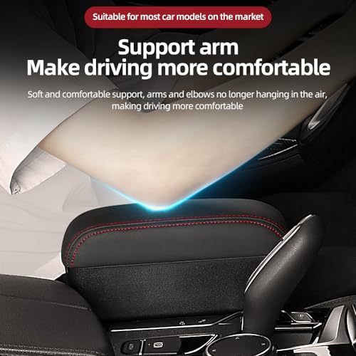 Car Armrest Box with Cup Holder Car Central Liftable Armres Storage Organizer Box Arm Rest