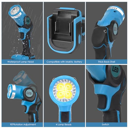 LED Work Light for Makita 18V LXT Lithium Battery