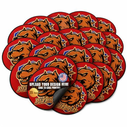 6 Inch Round Car Magnet (25 Count)