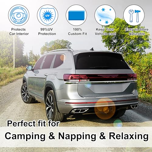Window Shades for Volkswagen VW Atlas 2018 (8 Count)