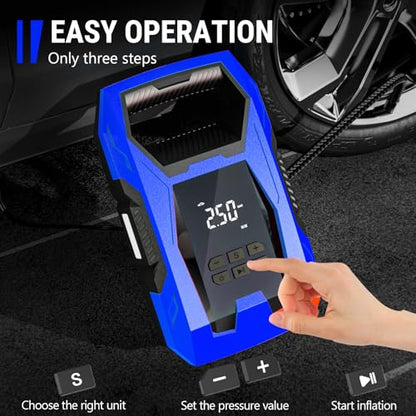 AC DC Tire Inflator Portable Air Compressor