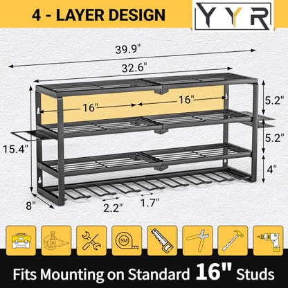 4 Layer Power Tool Organizer Wall Mount