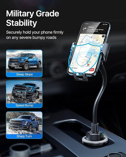 Military Grade Cup Holder Phone Holder