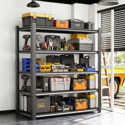 63" H Heavy Duty Metal Garage Shelving 2500LBS