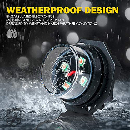 White Amber LED Hideaway Strobe Lights Kit (6 Count)