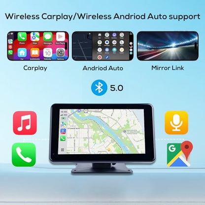 Portable Wireless Carplay Screen for Car