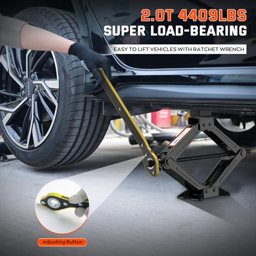 Universal Car Jack Kit Scissor Jack for Car 2 Ton Spare Tire Changing Kit