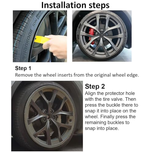 Rim Protector for Tesla 2025 2026 Model Y Juniper Performance 21inch Arachnid 2.0 Wheels Cover All (4 Count)