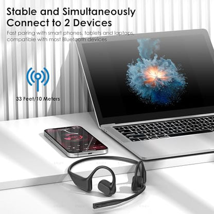 Open Ear Headphones with Mic