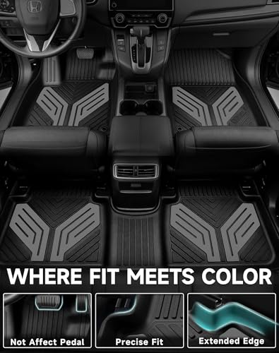Premium Color TPE Floor Mats Custom Fit for Honda CR