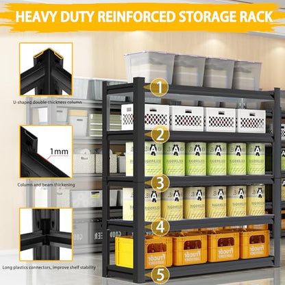 Standing Shelf Units 72" H x 48″W x 20" D
