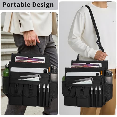Car Front Seat Organizer with Dedicated Laptop Tablet Storage