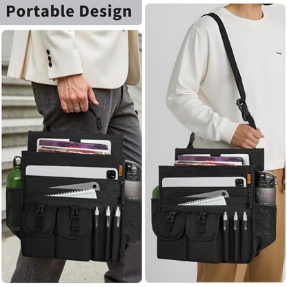 Car Front Seat Organizer with Dedicated Laptop Tablet Storage
