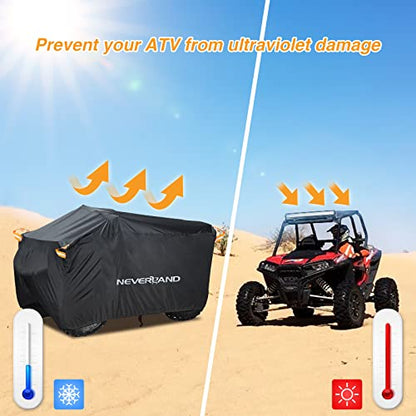 ATV Cover Waterproof Heavy Duty 4 Wheeler Cover for Honda XXXL