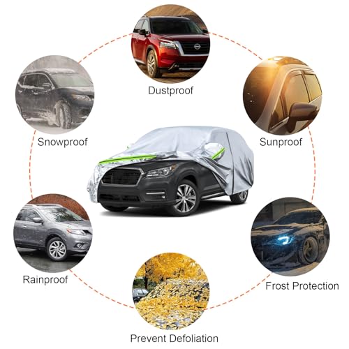 6 Layers Silver Waterproof Car Covers Replace for 2019