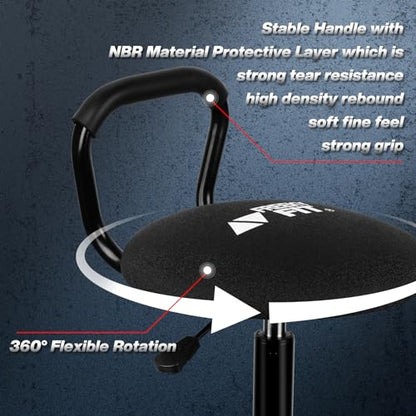 Garage Stool Adjustable Height Swivel Work Mechanic Shop Stool with Backrest
