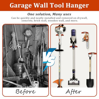 1 Pack Heavy Duty Weed Eater Hanger Wall Mount for Trimmers and Tools (7.7603 Ounce)