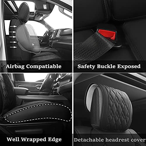Car Seat Covers for Dodge Ram 2 Pcs Front (2 Count)