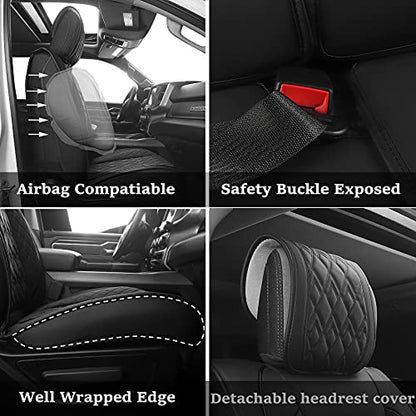 Car Seat Covers for Dodge Ram 2 Pcs Front (2 Count)