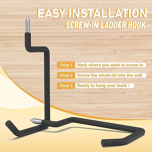 Screw in Ladder Hook (4 Count)