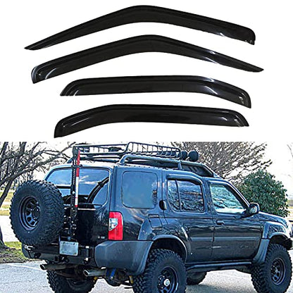 4pcs Window Visors Rain Guards for 2000 (4 Count)