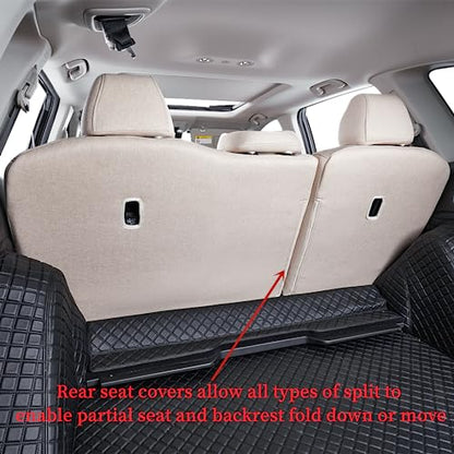 CRV Seat Covers Custom Fit for 2017 2018 2019 2020 2021 2022 Honda CRV LX