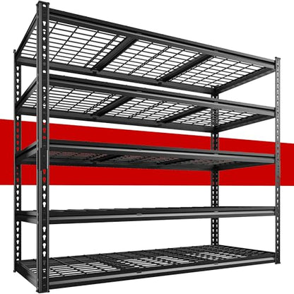 5 Tier Heavy Duty Garage Shelving for Basement Warehouse Pantry