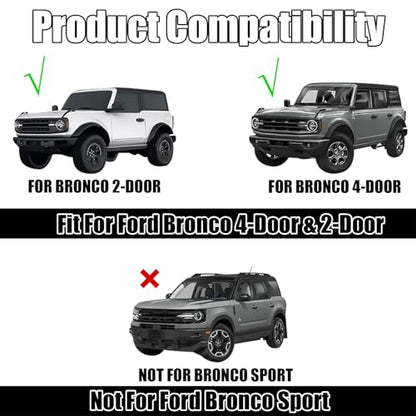 Hood Deflector Hood Protector for Bronco 2