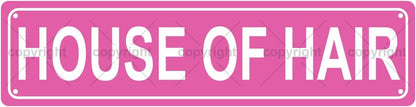HOUSE OF HAIR Space Metal Tin Street Sign Bar Cafe Garage Cave Home Room Wall Bathroom Farmhouse Garden Porch Patio Decor, 16 x 4 Inch