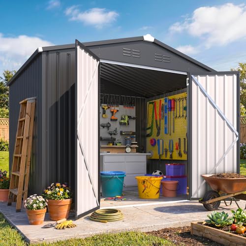 6' x 8' Outdoor Metal Storage Shed