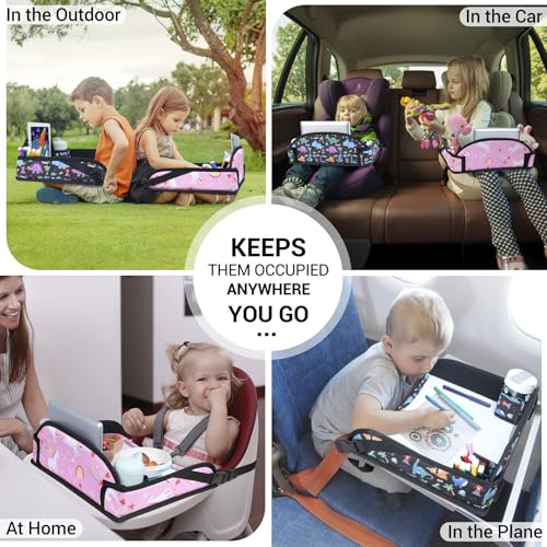 2PCS Kids Travel Tray for Toddler Car Seat (2 Count)