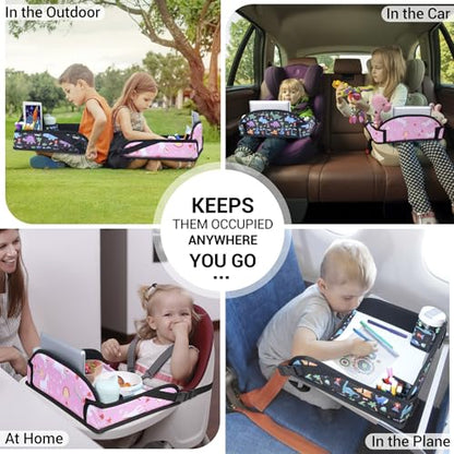 2PCS Kids Travel Tray for Toddler Car Seat (2 Count)