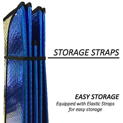 Car Windshield Sun Shade UV Rays Sun Visor Shade (10.5340277777778 Sq Ft)
