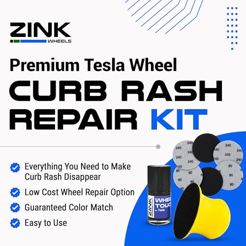 Premium Tesla Wheel Curb Rash Repair Kit for Model Y 19