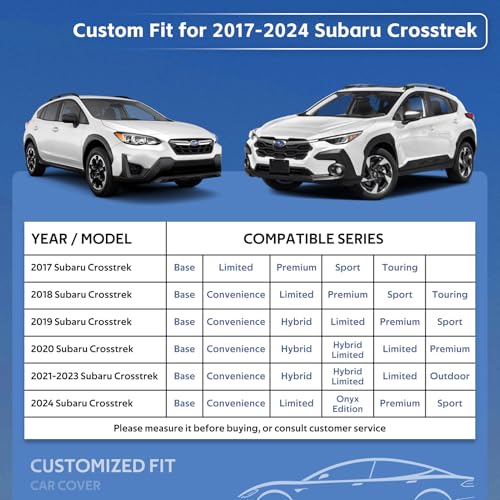 10 Layers SUV Car Cover Custom Fit for Subaru Crosstrek