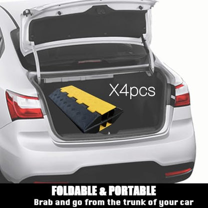 Foldable 2 Channel Rubber Cable Protector