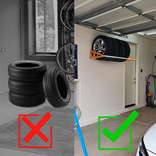 Tire Rack Wall Mount Adjustable 31"
