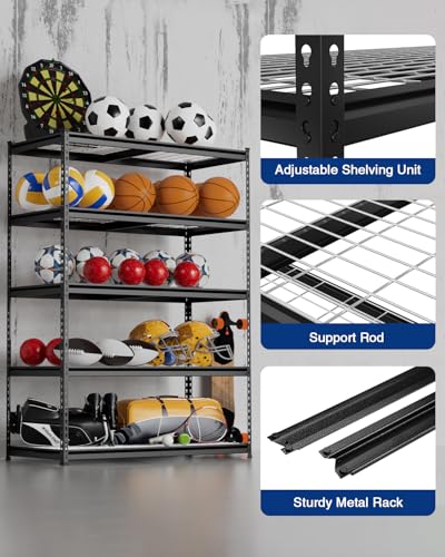 5 Tier Heavy Duty Metal Shelving Unit