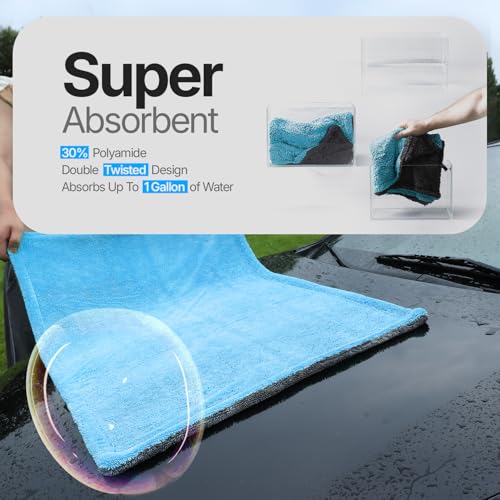 Crystal Clean 1300 GSM Car Drying Towel