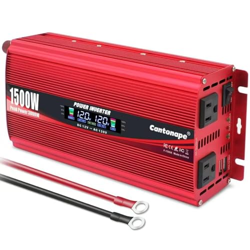 1500W Power Inverter 12V to 110V