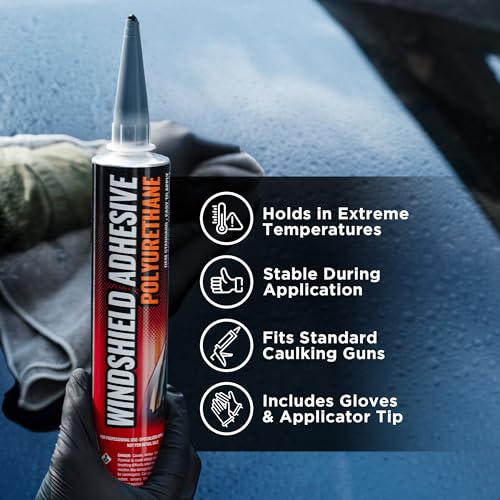 2 Pack] Polyurethane Windshield Adhesive
