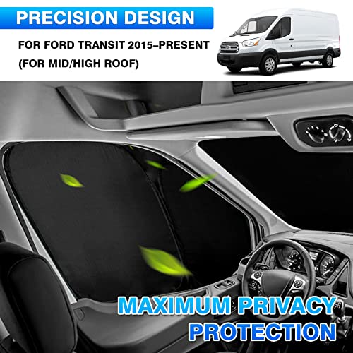 Windshield Sun Shade for Ford Transit 2015 (2 Count)
